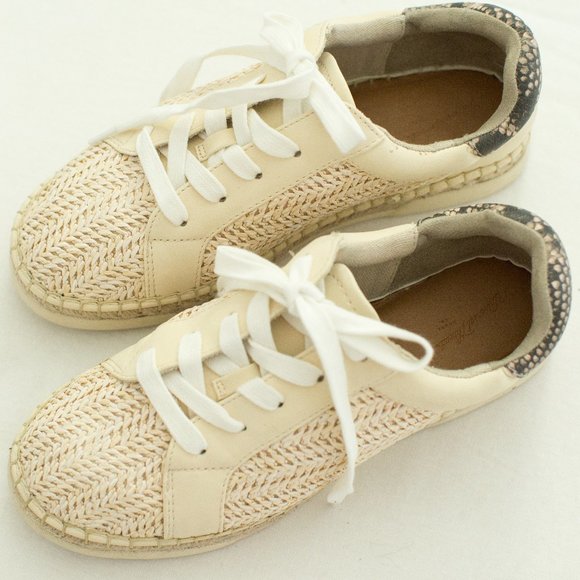 Rattan Braided Sneakers, Size 6.5 - Picture 4 of 7